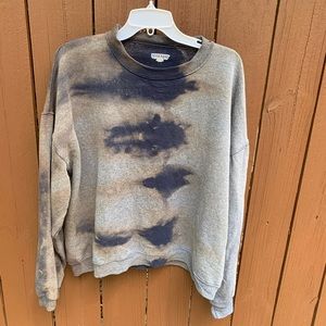 Up-cycled bleach dyed sweatshirt
